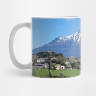 Mt Taranaki mountain Stratford, New Zealand Mug